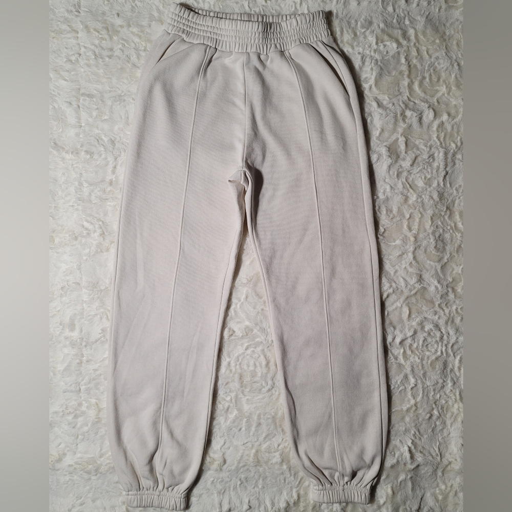 Zara Girl Cream Light Jogger  Sweat Pants Size 11-12